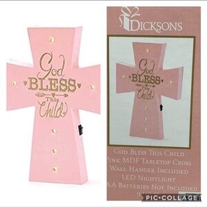 Dicksons God Bless This Child Wood Nightlight Light